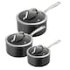 image 1 of Easy Pro 3PC Saucepan Set Black