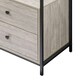 image 8 of Alva Open Wardrobe with 2 Drawers Grey | Grey Oak