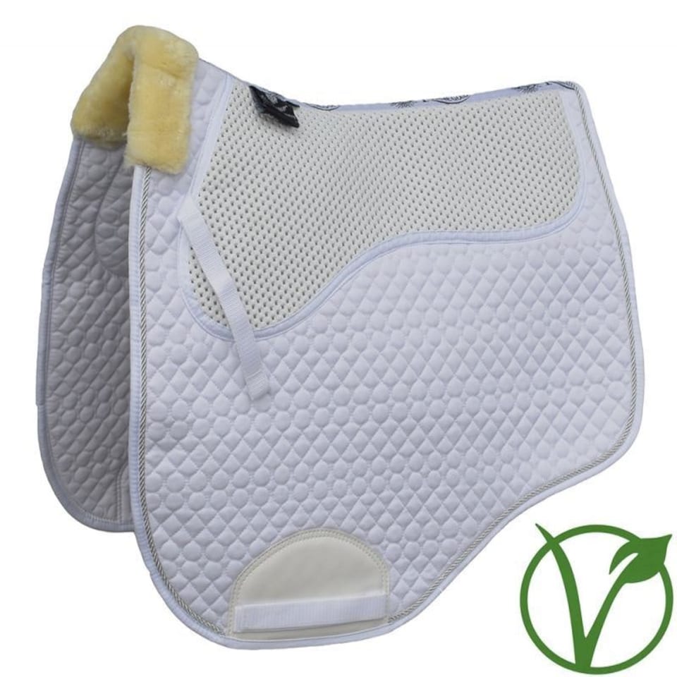 image 1 of Rhinegold Nonslip Gel Saddle Cloth White | Size: Full
Colour: White