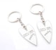 image 4 of Wendy Jones Blackett Designer Silver anniversary Set of 2 Keyrings