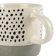 image 4 of Nicola Spring Ceramic Dipped Dots Coffee Mugs - 385ml - Grey - Pack of 6 Grey