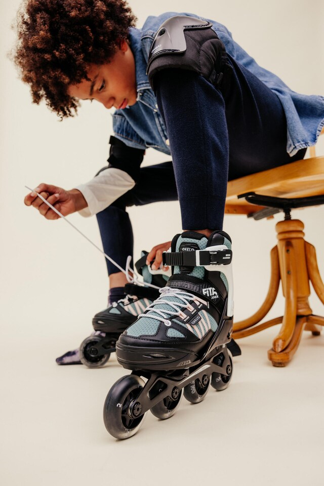 image 1 of Decathlon Kids' Inline Fitness Skates Fit 5