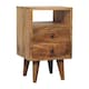 image 4 of Artisan Furniture Solid Wood Mini Oak-ish Classic Open Bedside
