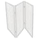 image 2 of White Dog Safety Folding Wooden Pet Gate Portable Indoor Barrier