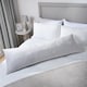 image 2 of OHS Matte Velvet Pinsonic Long Body Pregnancy Soft Plush Cosy Body Bolster Pillow Cushion Grey | 45 x 135cm