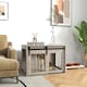 image 2 of PawHut Dog Crate Furniture with Removable Cushion, for Medium Dogs - Brown
