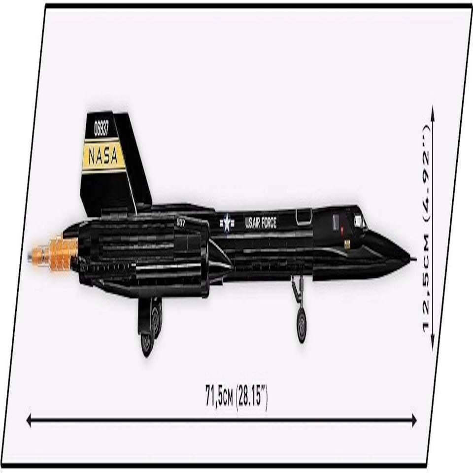 image 1 of Cobi 5890 - Armed Forces - Lockheed SR-71 Blackbird Executive Edition 1424 pcs