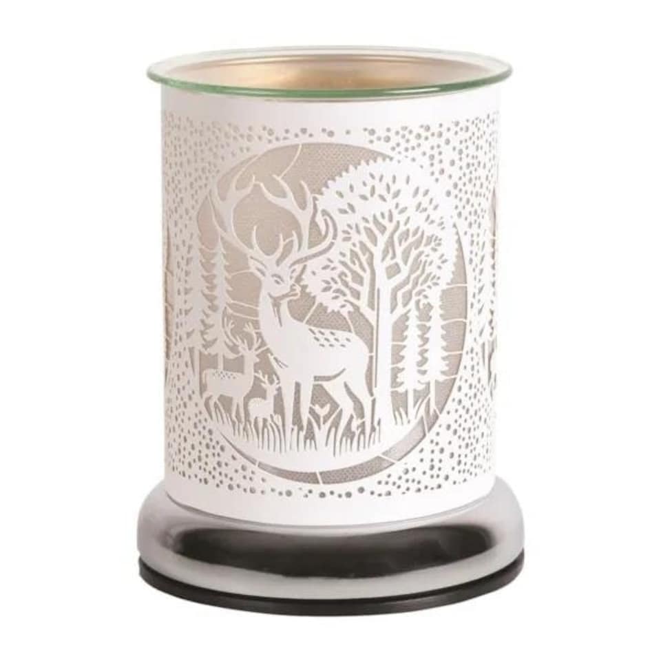 image 1 of Aroma Electric Touch Wax Melter 17cm White - Deer Family | White | 1