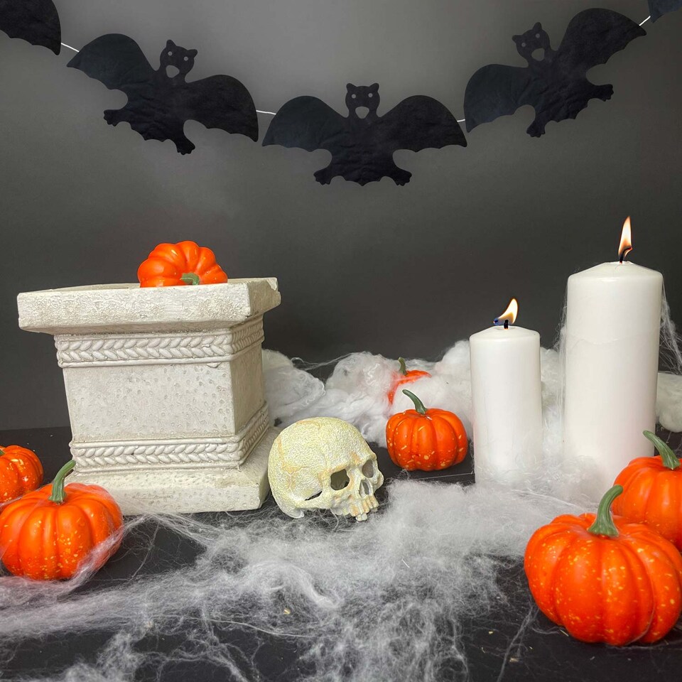 image 1 of VFM e-Store Halloween Bat Hanging Decoration Paper 3m - Indoor Party Decor