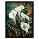 image 1 of Calla Lily Flowers Abstract Lilies Home Decor Black Framed Wall Art Print A4
