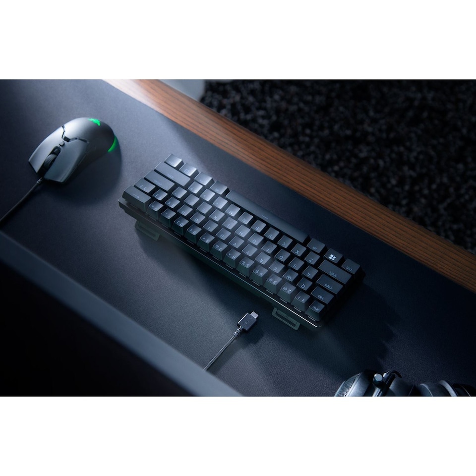 image 1 of Razer Huntsman Mini Clicky Optical Switch USB QWERTY Mechanical Gaming Keyboard - Black - RZ03-03391600-R3W1-FeedP