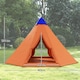 image 5 of Outsunny 6-7 Person Large Family Party Camping Tent with Carrying Bag Orange | Orange