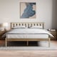 image 2 of Vida Designs Milan 5ft King Size Bed Wood Frame, Low Foot End, Pine, 150 x 200cm