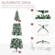 image 5 of HOMCOM 7FT Prelit Artificial Xmas Tree Holiday Décor w/ 350 Colourful LED Light