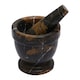 image 5 of Interiors by Premier Black & Gold Marble Mortar & Pestle,Perfect Grinding Pestle& Mortar,Easy to Clean Antique Mortar & Pestle
