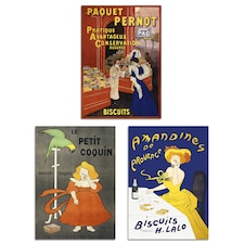 Set of 3 Cappiello French Vintage Adverts Bold Retro A4 Wall Art Prints | Multi