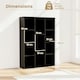 image 2 of COSTWAY 11-Cube Bookcase Geometric Bookshelf Display Cabinet Black