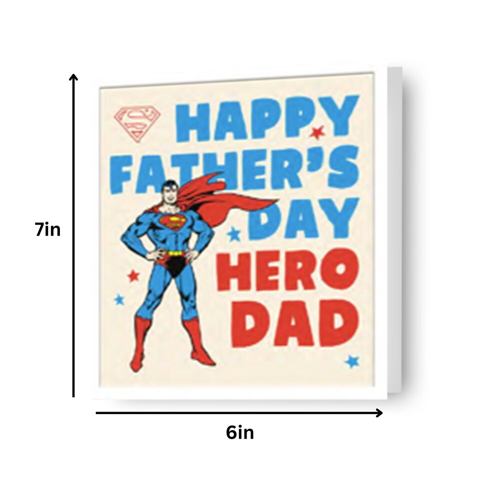 image 1 of SUPERMAN HERO FATHER'S DAY CARD