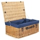 image 7 of 55cm Buff Picnic Basket with Lining Red | Red | One Size