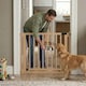 image 8 of Safetots Wooden Elegance Gate, Natural, 79cm - 87cm, Pressure Fit Safety Gate, 57cm Extra Wide Doorway, Easy Installation
