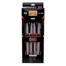 Bahco Ergo Insulated Screwdriver Slim Sl/Ph Set, 5 Piece