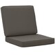 image 1 of Outsunny 2 Pieces Seat Cushion and Back Pad Set for Rattan Furniture 