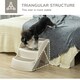 image 5 of PawHut Foldable Pet Stairs 3 Steps with Non-slip Mats for Small Dogs, Cream