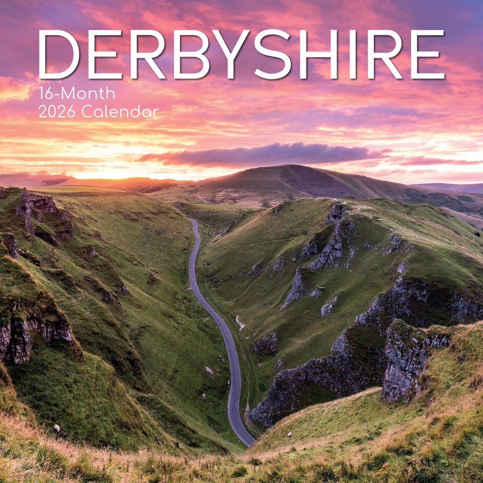 Derbyshire 2026 Wall Calendar, Gift