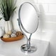 image 1 of Showerdrape Triton 5x Magnifying Chrome Oval Makeup Vanity Mirror