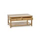 image 4 of Classic Coffee Table with 2 Drawers Brown