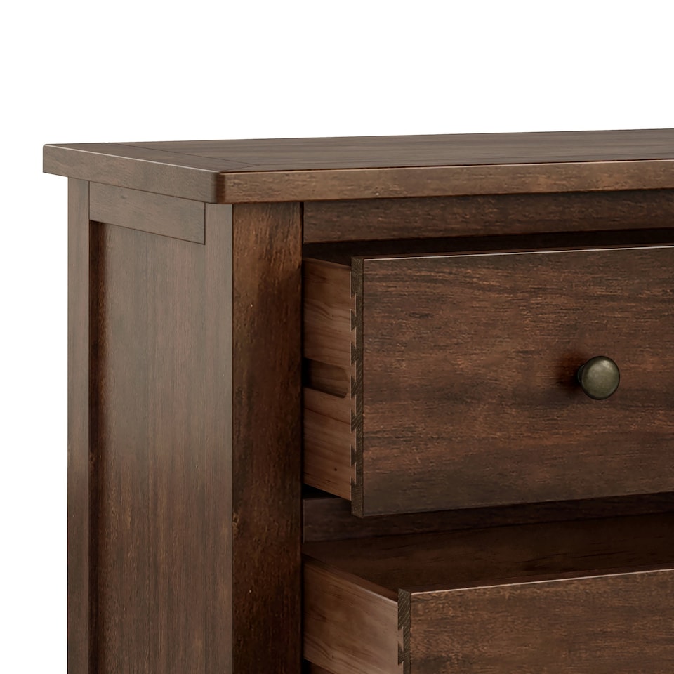 image 1 of Duchy Acacia 2 over 3 Chest of Drawers - Fully Assembled By Roseland Furniture