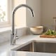 image 2 of Monobloc Swan Neck Kitchen Sink Mixer Tap Single Lever Chrome