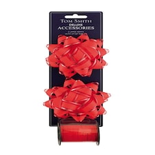 Deluxe Red Double Bow Christmas Decoration