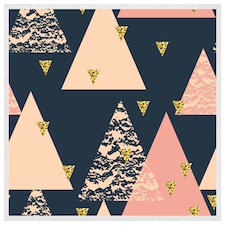 Triangle pattern (Picutre Frame) White | XL