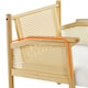 image 6 of Yaheetech Boucle Accent Chair with Seat Cushion and Back Pillow White