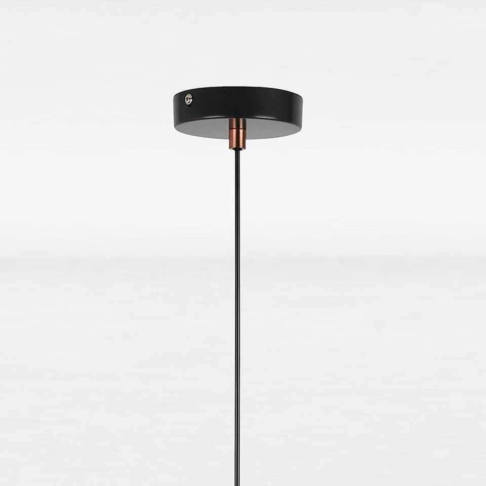image 1 of First Choice Lighting Pair of Industrial Nickel with Copper Detail Dome Pendants Silver | Copper
