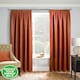 image 1 of Matrix Orange Curtains 46 x 54 inch (117 x 137 cm) Room Darkening Pencil Pleat Thermal Noise Reducing Curtains for Bedroom and Living Room