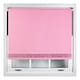 image 1 of FURNISHED Thermal Blackout Roller Blinds with Glitter Edge - (W)135cm x (L)165cm | Pink | Pink | (W) 135cm x (L) 165cm