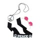 image 3 of Bristol Novelty Hippie Accessories Kit - Black/White/Silver/Purple - One Size One Size