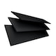 image 3 of 80cm Onyx Smooth Finish Faux Wood Venetian Blinds with Strings  (120cm Drop) | Black | Black