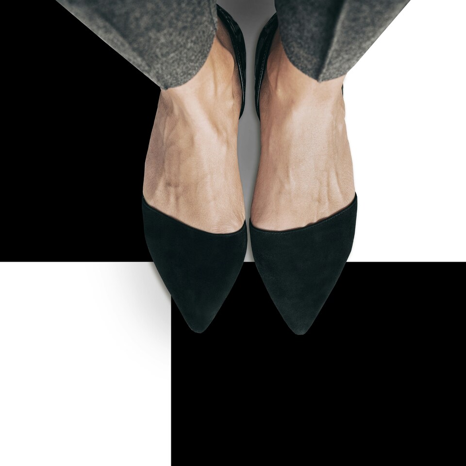 image 1 of Floor Tile Plain 30.5x30.5cm Black & White (10 Tiles Per Pack)