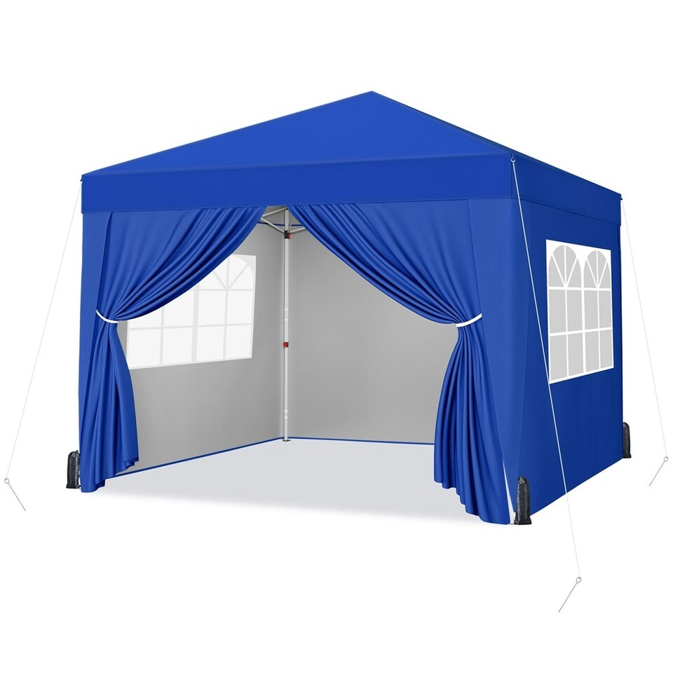 image 1 of Yaheetech Pop Up Canopy Tent W/ 4 Sidewalls White