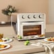 image 2 of HOMCOM 24L Air Fryer Oven, Mini Oven, Oil Free Cooking, Grill, Roast, Bake, with Adjustable Temperature, Timer, Touch Screen, Dishwasher Safe, 1600W, Silver