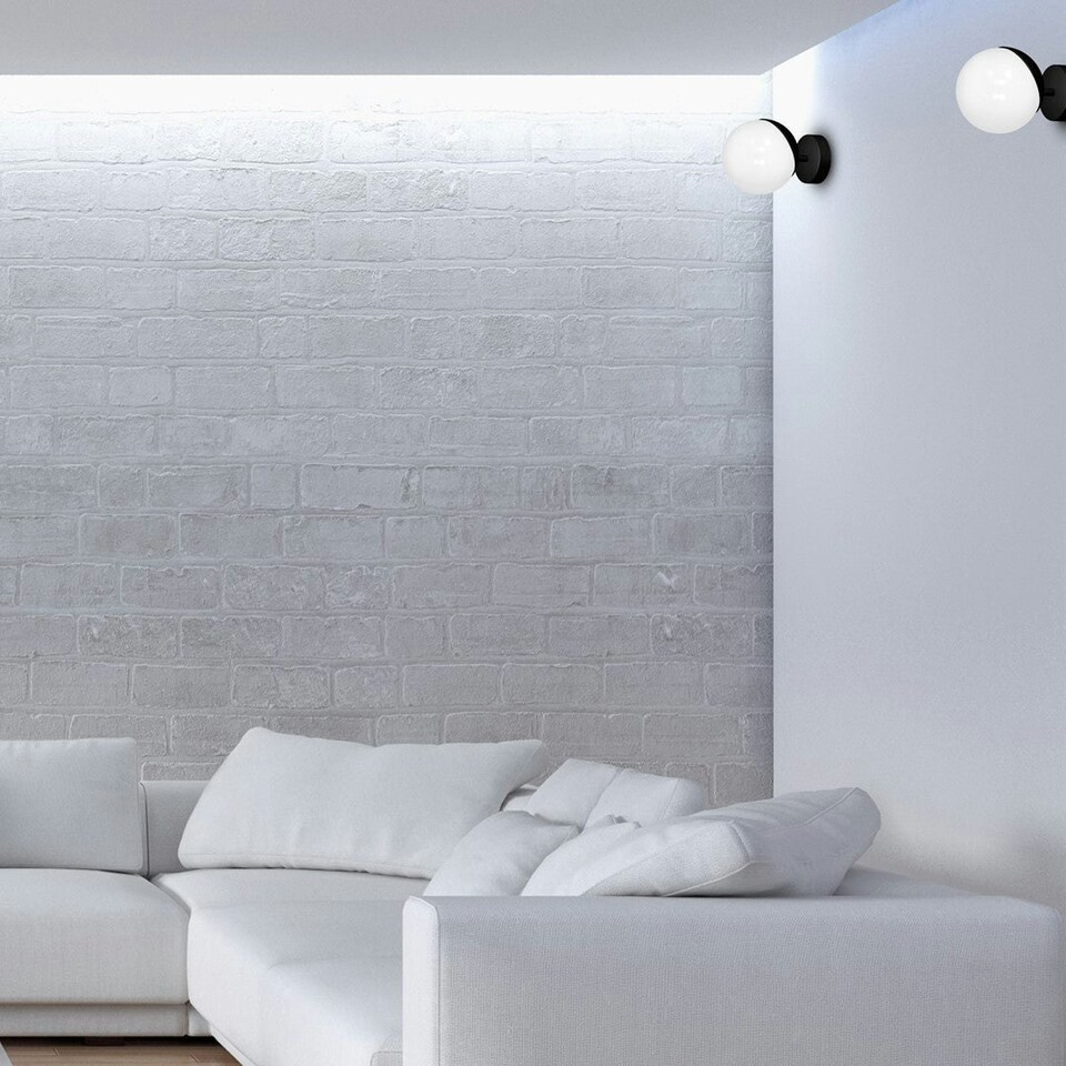 image 1 of Milagro Wall Lamp Sfera Black 1XE14