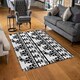 image 2 of Egyptian Eye Of Horus Heiroglyphs (Rug) Black | XL: 160x230cm