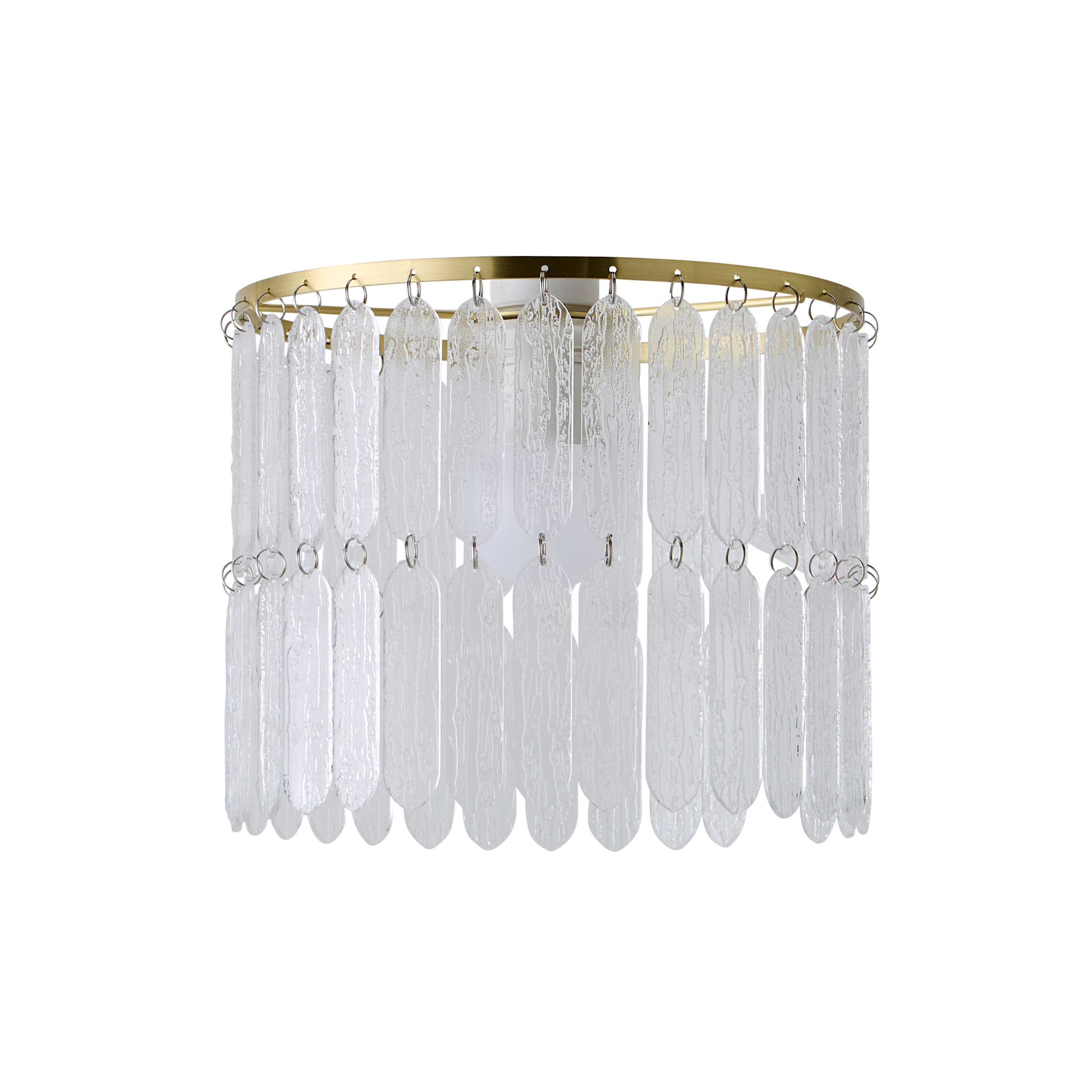 ValueLights Aldgate Textured Acrylic Ceiling Light Lamp Shade in Metallic Gold