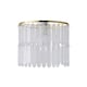 image 1 of ValueLights Aldgate Textured Acrylic Ceiling Lamp Shade | Silver