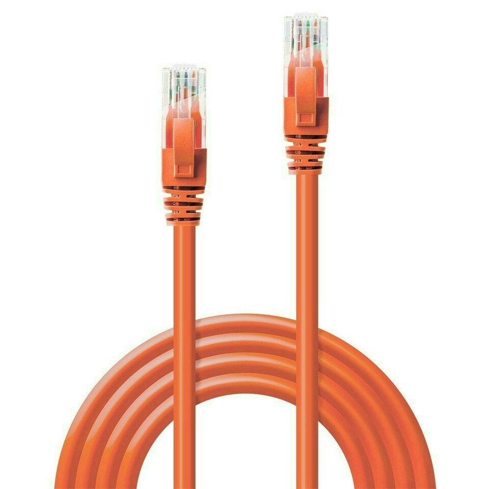 image 1 of 3m CAT6 U/UTP Snagless Gigabit Ethernet Cable, Orange
