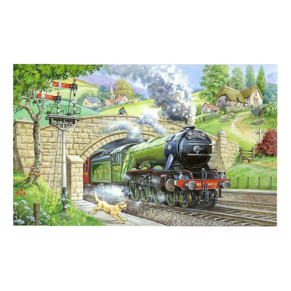 image 1 of Train Spotting BIG 250 Piece Jigsaw Puzzle