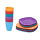 image 1 of 18pc Plastic Dinner Set | Multi | 1